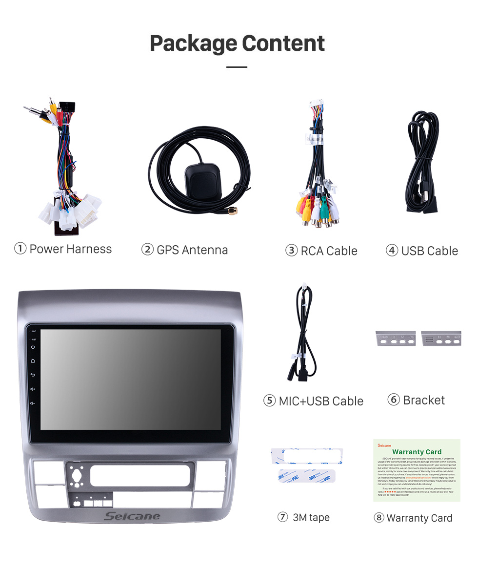 Seicane Android 10.0 For 2003 2004-2007 Toyota Alphard Radio 9 inch GPS Navigation System with Bluetooth HD Touchscreen Carplay support OBD2 DSP Seicane Android 10.0 For 2003 2004-2007 Toyota Alphard Radio 9 inch GPS Navigation System with Bluetooth HD Touchscreen Carplay support OBD2 DSP