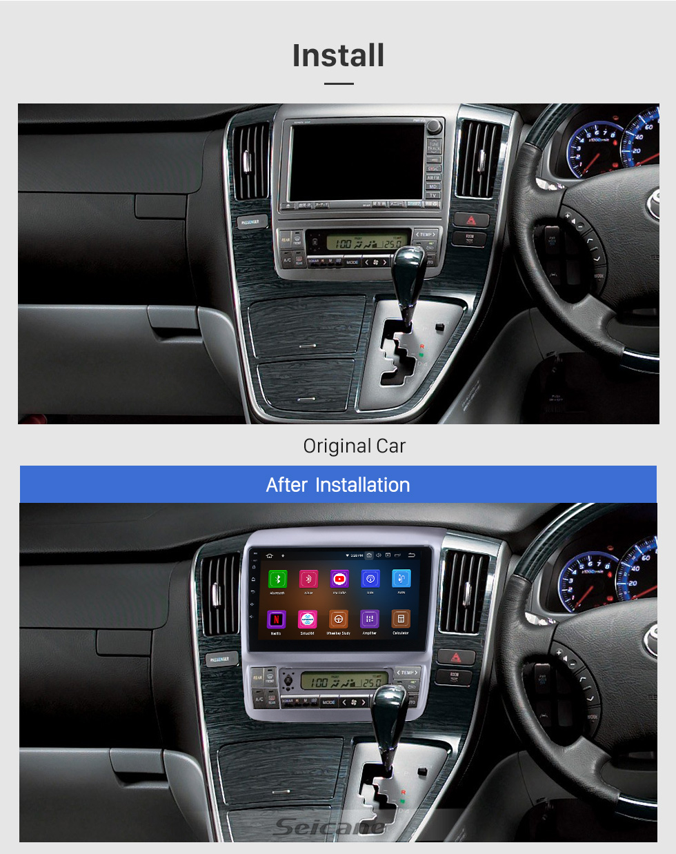 Seicane Android 10.0 For 2003 2004-2007 Toyota Alphard Radio 9 inch GPS Navigation System with Bluetooth HD Touchscreen Carplay support OBD2 DSP Seicane Android 10.0 For 2003 2004-2007 Toyota Alphard Radio 9 inch GPS Navigation System with Bluetooth HD Touchscreen Carplay support OBD2 DSP