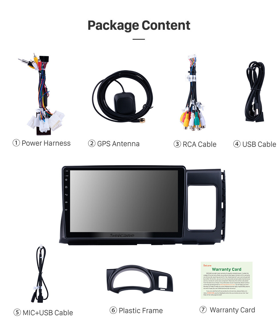 Seicane Android 10.0 For 2006 Toyota Wish Radio 10.1 inch GPS Navigation System Bluetooth HD Touchscreen Carplay support DSP SWC Seicane Android 10.0 For 2006 Toyota Wish Radio 10.1 inch GPS Navigation System Bluetooth HD Touchscreen Carplay support DSP SWC