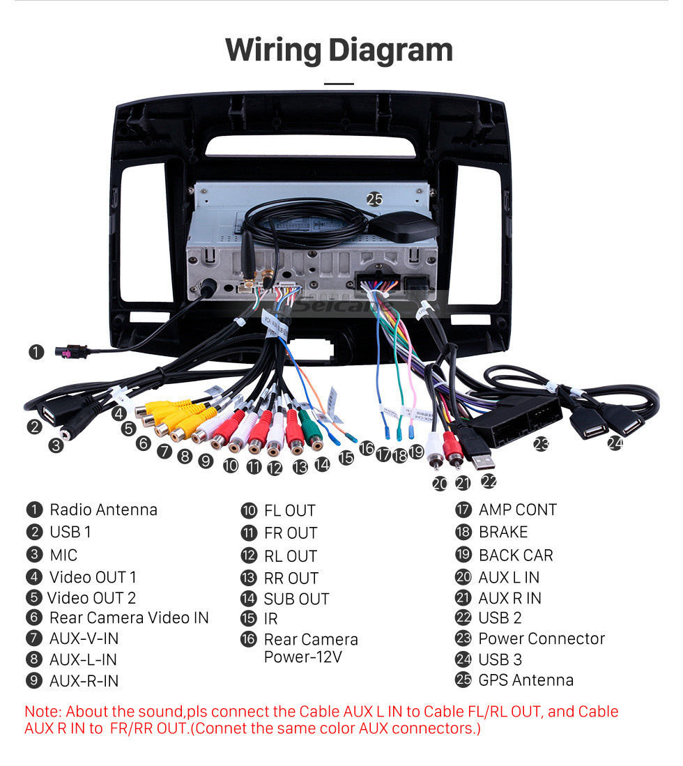 Seicane Andriod 11.0 HD Pantalla táctil de 9 pulgadas 2007-2011 Hyundai Elantra radio de coche Sistema de navegación GPS con soporte Bluetooth DVR Control del volante Carplay