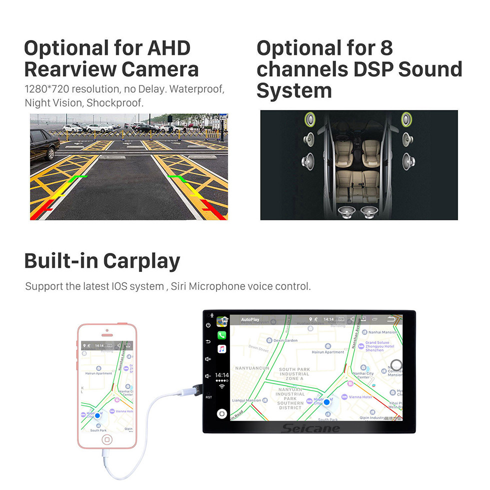 Seicane Android 11.0 For 2015 Kia Sorento RHD Radio 10.1 inch GPS Navigation System Bluetooth HD Touchscreen Carplay support SWC