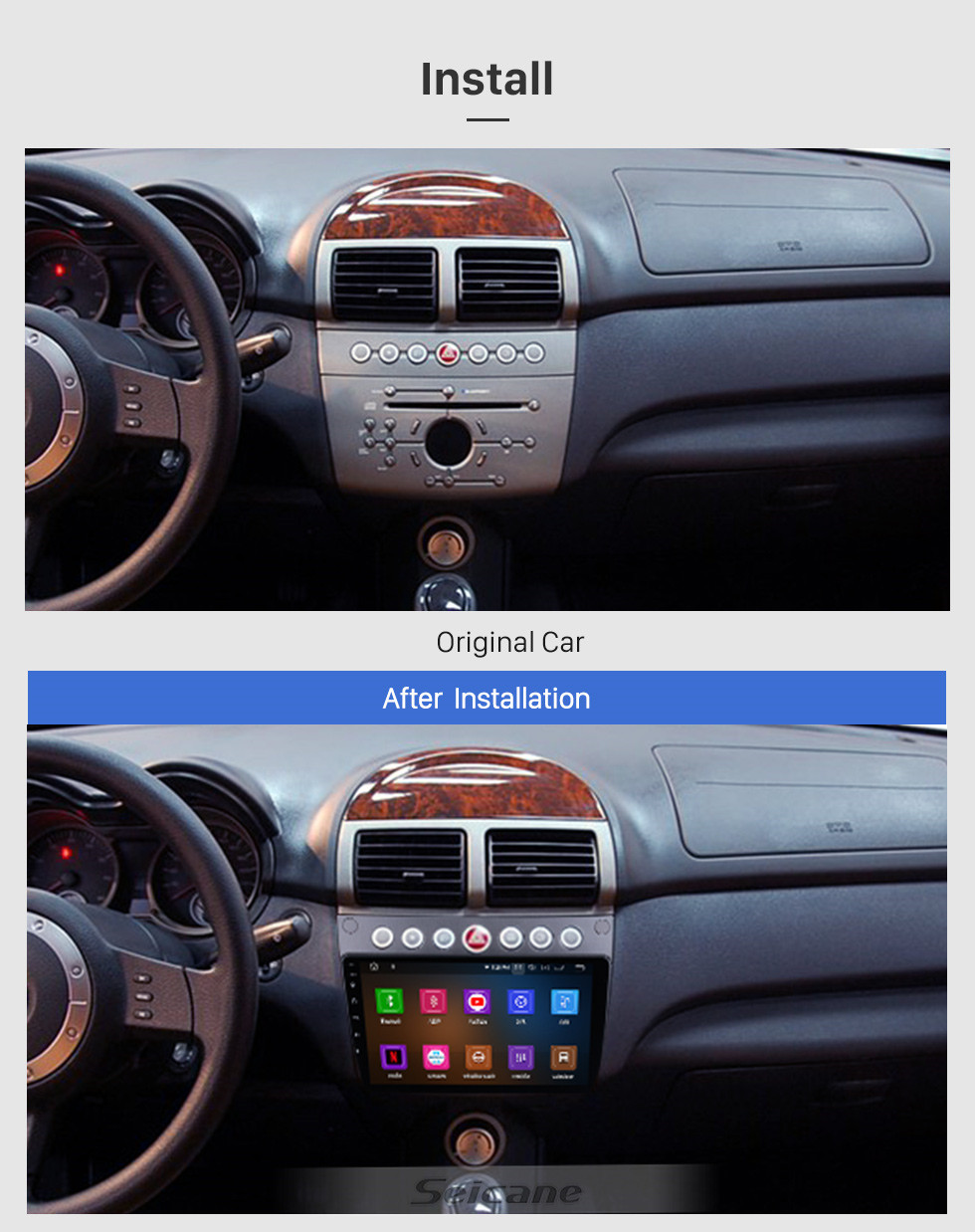 Seicane Android 11.0 для 2009 2010 2011-2015 Proton Lotus L3 Radio 9-дюймовый GPS-навигатор с Bluetooth HD с сенсорным экраном Поддержка Carplay SWC