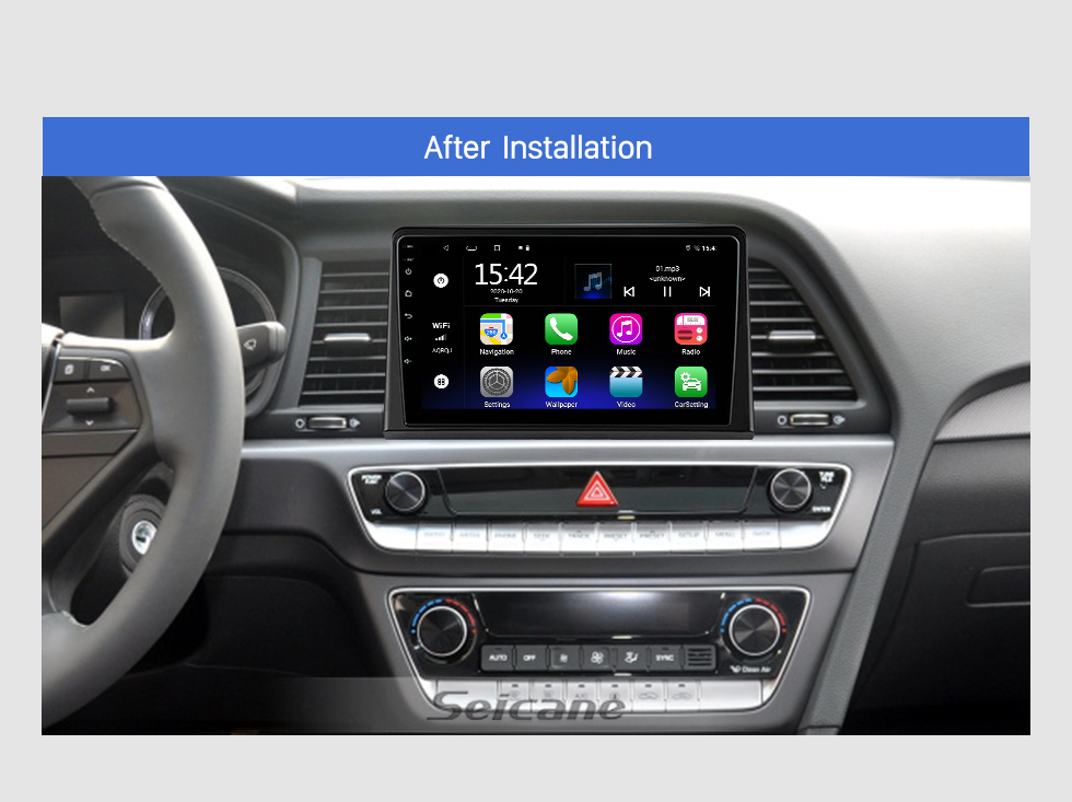 Seicane OEM 9 inch Android 10.0 for 2018 HYUNDAI SONATA Radio GPS Navigation System With HD Touchscreen Bluetooth support Carplay OBD2 DVR TPMS Seicane OEM 9 inch Android 10.0 for 2018 HYUNDAI SONATA Radio GPS Navigation System With HD Touchscreen Bluetooth support Carplay OBD2 DVR TPMS