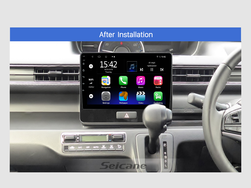 Seicane OEM 10.1 pouces Android 10.0 Radio pour 2006-2015 TOYOTA LAND CRUISER Bluetooth HD Écran tactile GPS Navigation prise en charge Carplay Caméra arrière TPMS