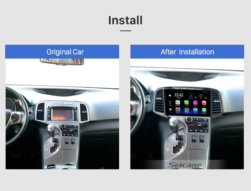 Seicane 9 pulgadas Android 10.0 para 2014 2011 TOYOTA VENZA Sistema de navegación GPS estéreo con Bluetooth OBD2 DVR TPMS Cámara de visión trasera Seicane 9 pulgadas Android 10.0 para 2014 2011 TOYOTA VENZA Sistema de navegación GPS estéreo con Bluetooth OBD2 DVR TPMS Cámara de visión trasera