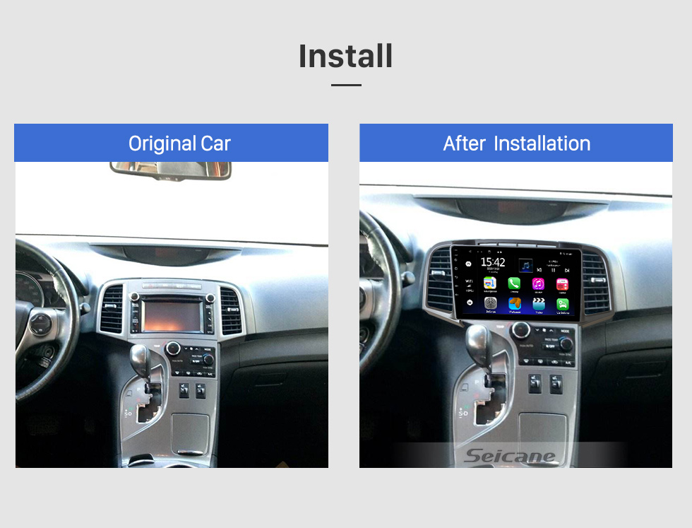 Seicane 9 polegadas Android 10.0 para 2014 2011 TOYOTA VENZA sistema de navegação GPS estéreo com câmera retrovisor Bluetooth OBD2 DVR TPMS