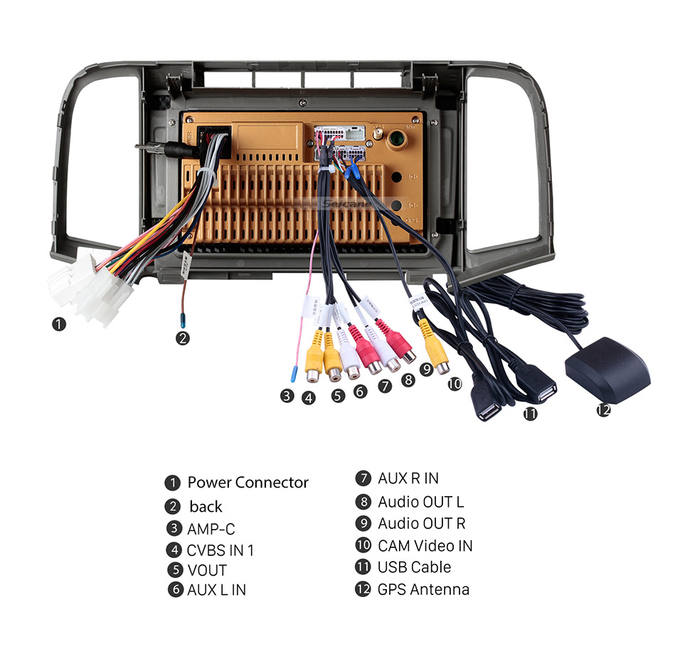 Seicane 9 inch Android 10.0  for  2014  2011 TOYOTA VENZA Stereo GPS navigation system  with Bluetooth OBD2 DVR TPMS Rearview Camera