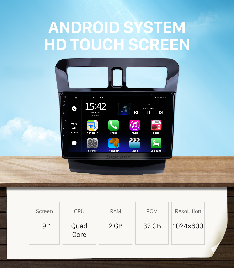 Seicane Android 10.0 HD Touchscreen de 9 polegadas para Jianghuai A13 IFV4 2014-2016 Rádio Sistema de navegação GPS com suporte para Bluetooth Câmera traseira Carplay Seicane Android 10.0 HD Touchscreen de 9 polegadas para Jianghuai A13 IFV4 2014-2016 Rádio Sistema de navegação GPS com suporte para Bluetooth Câmera traseira Carplay