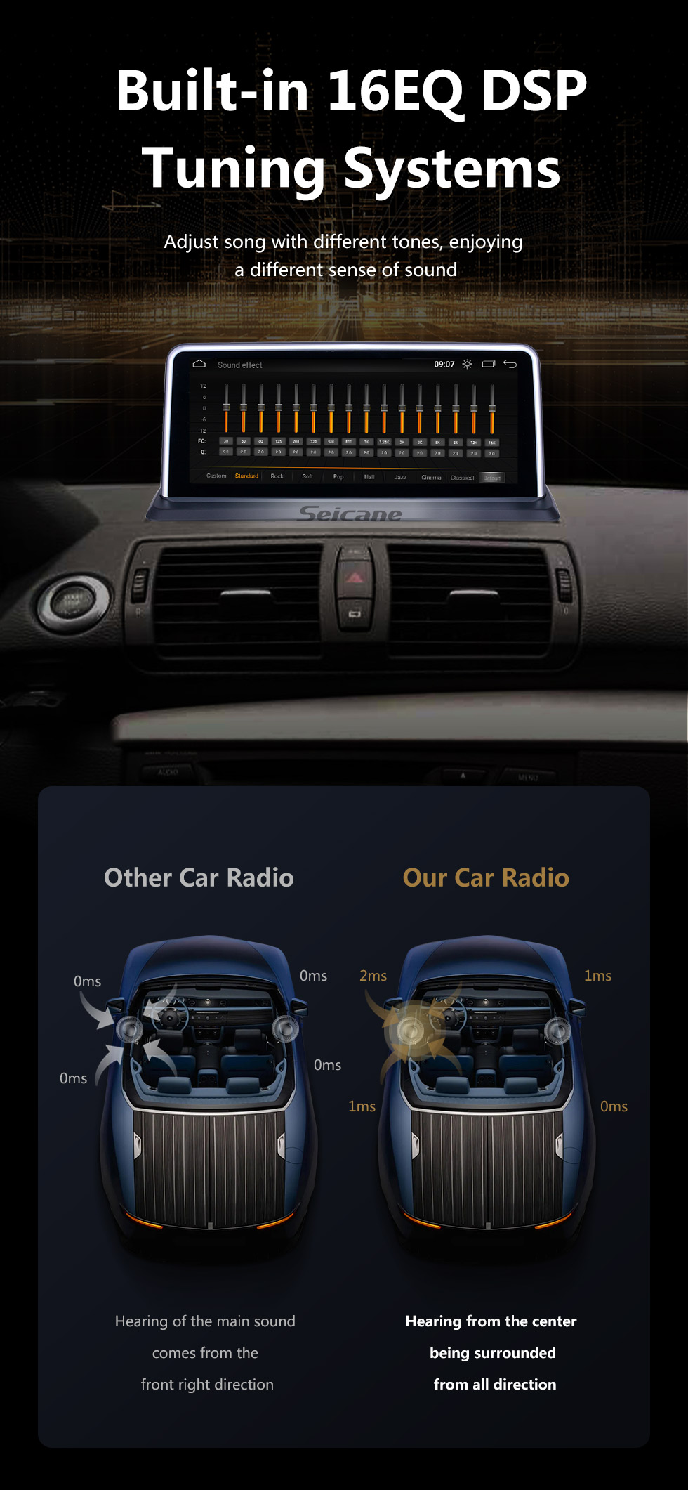 Seicane Android 10.0 для BMW E87 (2006-2012) CCC / CIC Радио 10,25-дюймовый HD сенсорный экран GPS-навигация с поддержкой Bluetooth Carplay SWC Seicane Android 10.0 для BMW E87 (2006-2012) CCC / CIC Радио 10,25-дюймовый HD сенсорный экран GPS-навигация с поддержкой Bluetooth Carplay SWC