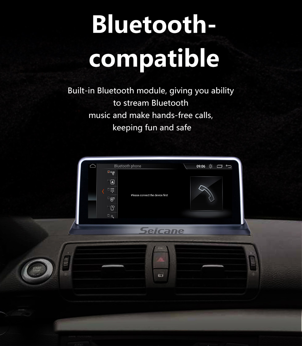 Seicane Android 10.0 для BMW E87 (2006-2012) CCC / CIC Радио 10,25-дюймовый HD сенсорный экран GPS-навигация с поддержкой Bluetooth Carplay SWC