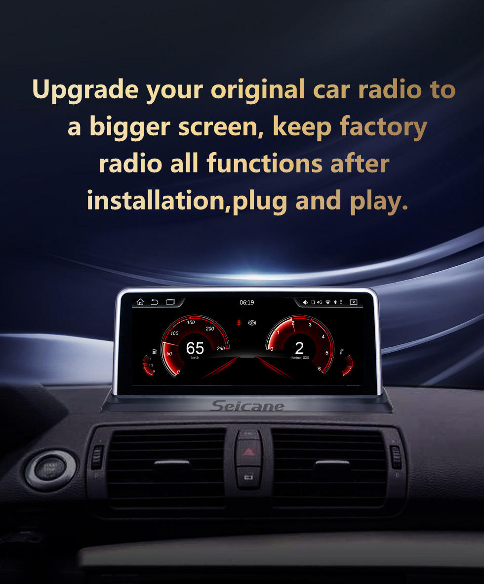 Seicane Android 10.0 для BMW E87 (2006-2012) CCC / CIC Радио 10,25-дюймовый HD сенсорный экран GPS-навигация с поддержкой Bluetooth Carplay SWC Seicane Android 10.0 для BMW E87 (2006-2012) CCC / CIC Радио 10,25-дюймовый HD сенсорный экран GPS-навигация с поддержкой Bluetooth Carplay SWC