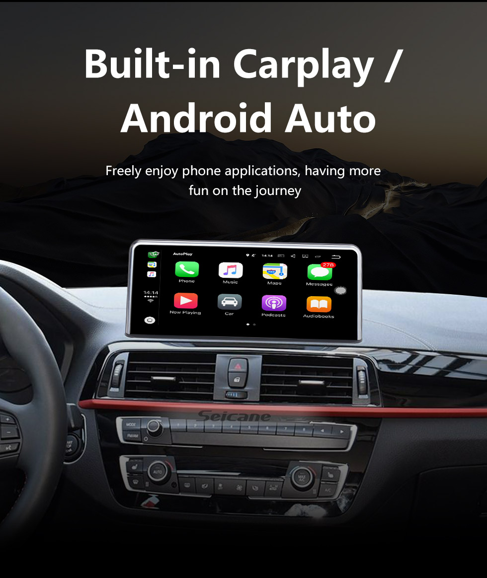 Seicane 8,8 Zoll Android 10.0 für BMW 2er (2017-) EVO Radio GPS Navigationssystem Mit HD Touchscreen Bluetooth Unterstützung Carplay DVR