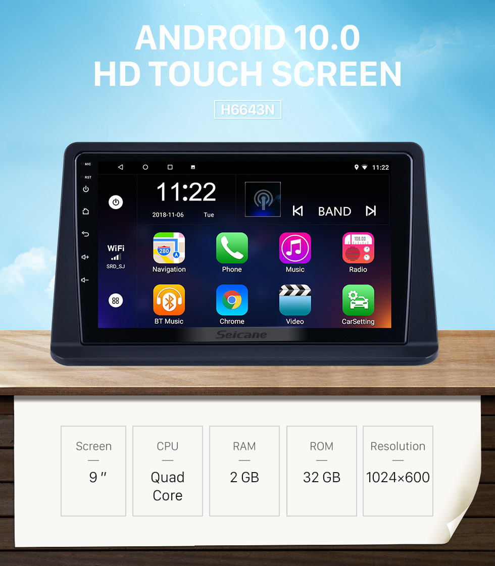 Seicane 9 inch Android 10.0 for 2002-2014 Mitsubishi Pajero Gen2 Radio GPS Navigation System With HD Touchscreen Bluetooth support Carplay OBD2 Seicane 9 inch Android 10.0 for 2002-2014 Mitsubishi Pajero Gen2 Radio GPS Navigation System With HD Touchscreen Bluetooth support Carplay OBD2