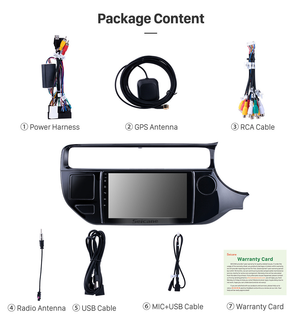 Seicane Android 11.0 Für 2015 Kia K3 / RIO RHD Radio 9-Zoll-GPS-Navigationssystem mit Bluetooth HD Touchscreen Carplay unterstützt DSP Seicane Android 11.0 Für 2015 Kia K3 / RIO RHD Radio 9-Zoll-GPS-Navigationssystem mit Bluetooth HD Touchscreen Carplay unterstützt DSP