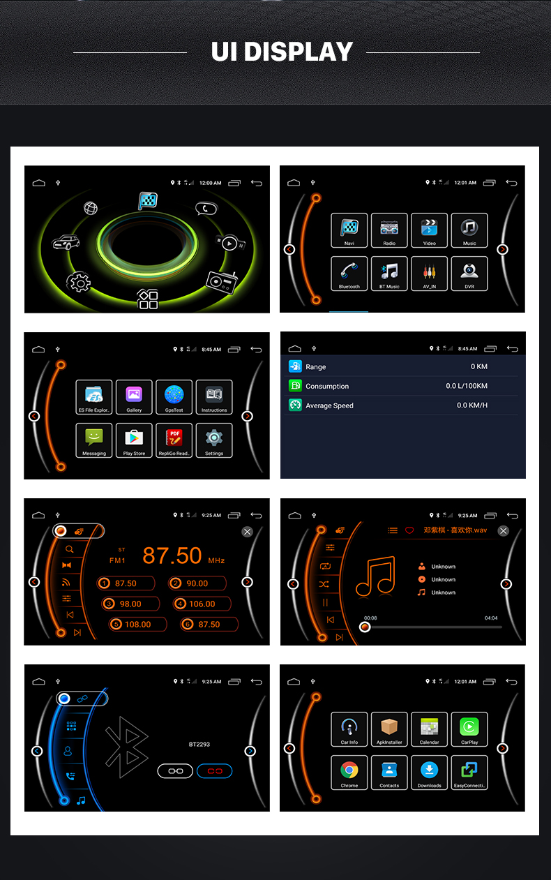 Seicane Pantalla táctil Bluetooth para 2007-2010 BMW MINI Cooper R56 R55 R57 R58 R60 R61 Radio Sistema de navegación GPS con Carplay DSP 4G Soporte Cámara de visión trasera DVR