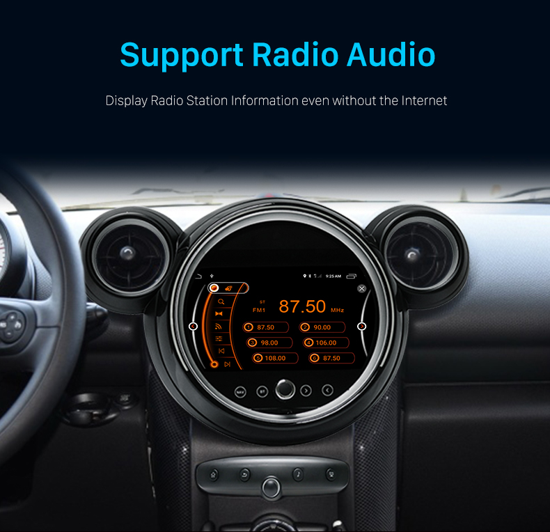 Seicane La mejor radio con pantalla táctil para BMW MINI Cooper R56 R55 R57 R58 R60 R61 2010-2016 con Bluetooth 4G WIFI DSP Carplay Android Auto