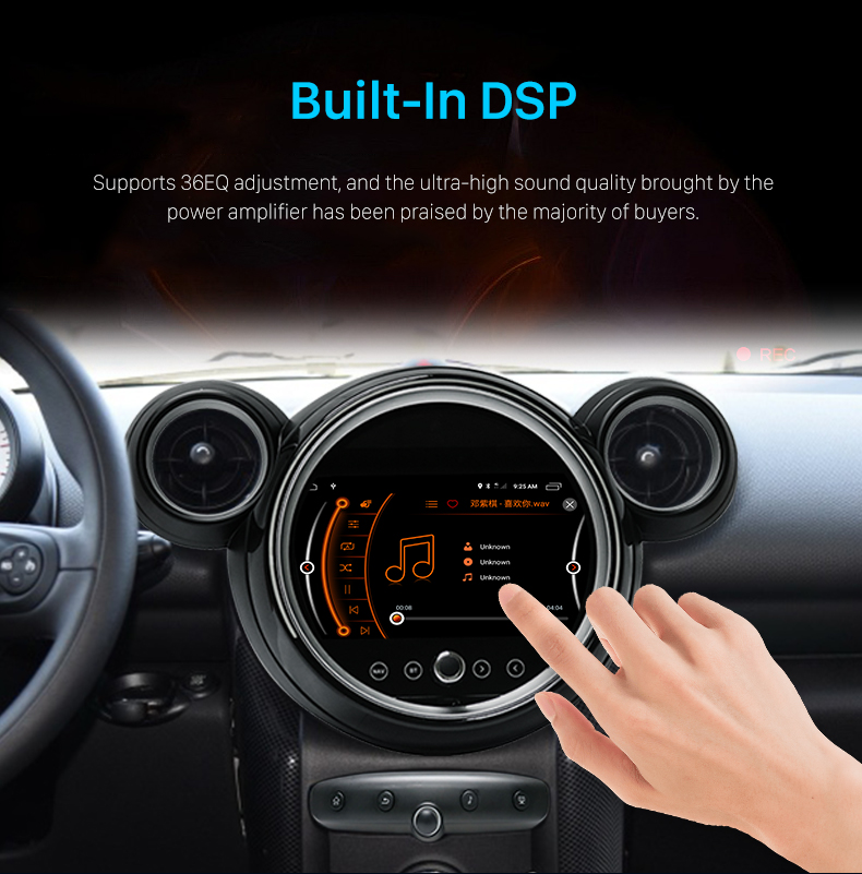 La mejor con pantalla táctil para 2010-2016 BMW MINI Cooper R55 R57 R58 R60 R61 con Bluetooth 4G WIFI DSP Carplay Android Auto
