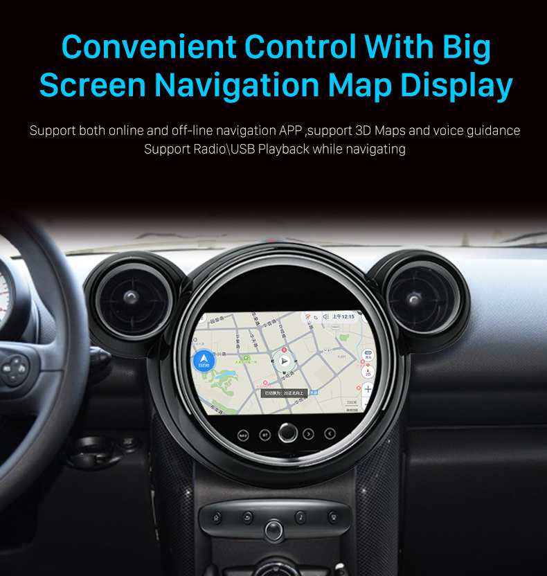 Seicane Melhor rádio com tela sensível ao toque para 2010-2016 BMW MINI Cooper R56 R55 R57 R58 R60 R61 com Bluetooth 4G WIFI DSP Carplay Android Auto