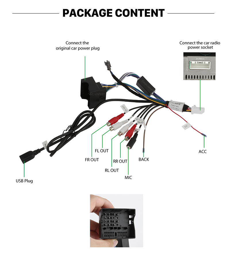 Seicane Autoradio Android pour 2014-2019 BMW MINI Cooper F54 F55 F56 F60 R59 R53 Système NBT avec DSP 4G Carplay Support Bluetooth Musique Caméra de recul