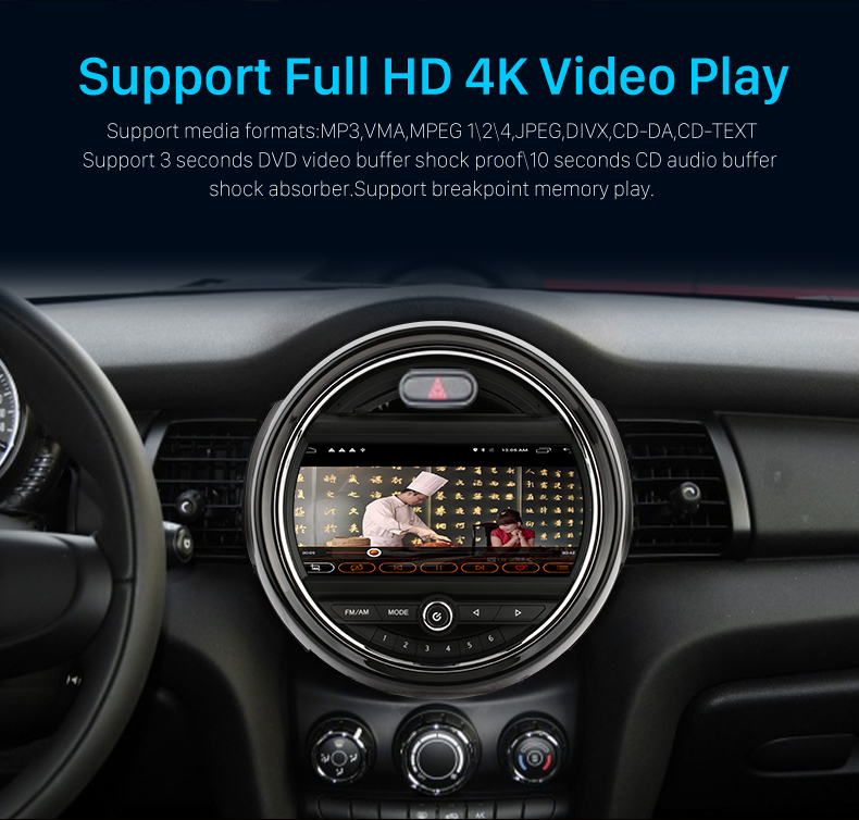 Seicane Android Autoradio für 2014-2019 BMW MINI Cooper F54 F55 F56 F60 R59 R53 NBT System mit DSP 4G Carplay Unterstützung Bluetooth Musik Rückfahrkamera