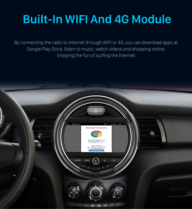 Seicane Автомобильное радио Android для 2014-2019 BMW MINI Cooper F54 F55 F56 F60 R59 R53 Система NBT с DSP 4G Carplay Поддержка Bluetooth Музыка Камера заднего вида