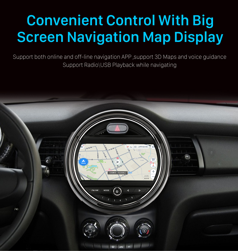 Seicane Android Autoradio für 2014-2019 BMW MINI Cooper F54 F55 F56 F60 R59 R53 NBT System mit DSP 4G Carplay Unterstützung Bluetooth Musik Rückfahrkamera