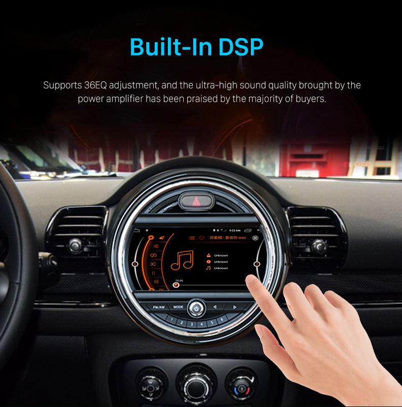 Seicane 9 pouces pour BMW MINI Cooper F54 2017-2019 Système EVO Bluetooth Car Audio avec navigation GPS Carplay DSP Support DVR Caméra 360 °