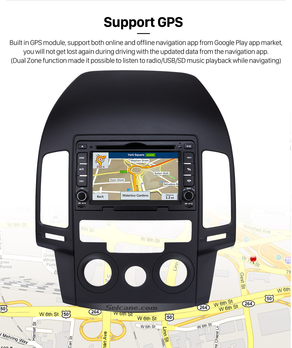 Seicane Android 8.0 GPS Navigation System for 2009 HYUNDAI I30 manual AC with Radio DVD Player Mirror link HD 1024*600 Touch Screen DVR TV Video WIFI USB SD Rearview Camera OBD2 Bluetooth Seicane Android 8.0 GPS Navigation System for 2009 HYUNDAI I30 manual AC with Radio DVD Player Mirror link HD 1024*600 Touch Screen DVR TV Video WIFI USB SD Rearview Camera OBD2 Bluetooth