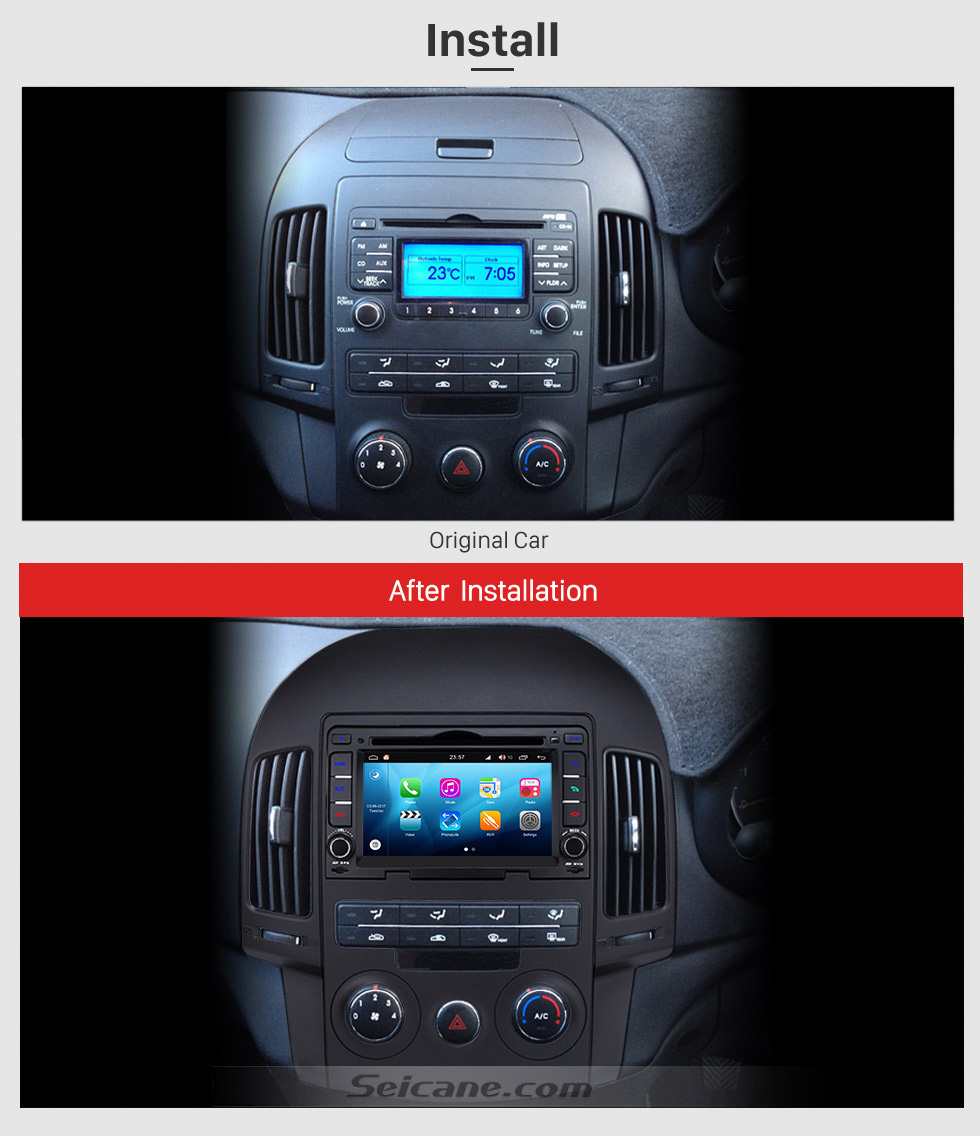 Seicane Android 8.0 GPS Navigation System for 2009 HYUNDAI I30 manual AC with Radio DVD Player Mirror link HD 1024*600 Touch Screen DVR TV Video WIFI USB SD Rearview Camera OBD2 Bluetooth Seicane Android 8.0 GPS Navigation System for 2009 HYUNDAI I30 manual AC with Radio DVD Player Mirror link HD 1024*600 Touch Screen DVR TV Video WIFI USB SD Rearview Camera OBD2 Bluetooth