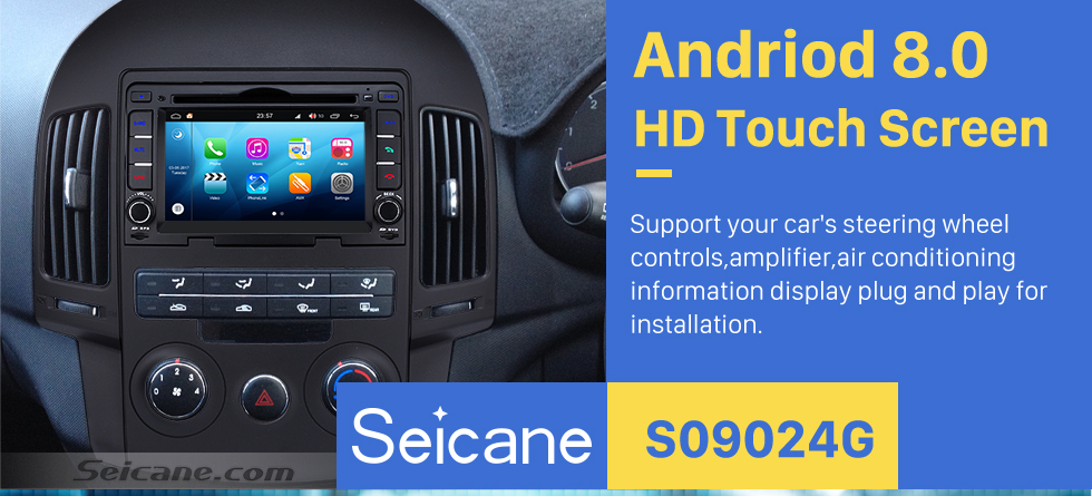 Seicane Android 8.0 GPS Navigation System for 2009 HYUNDAI I30 manual AC with Radio DVD Player Mirror link HD 1024*600 Touch Screen DVR TV Video WIFI USB SD Rearview Camera OBD2 Bluetooth Seicane Android 8.0 GPS Navigation System for 2009 HYUNDAI I30 manual AC with Radio DVD Player Mirror link HD 1024*600 Touch Screen DVR TV Video WIFI USB SD Rearview Camera OBD2 Bluetooth
