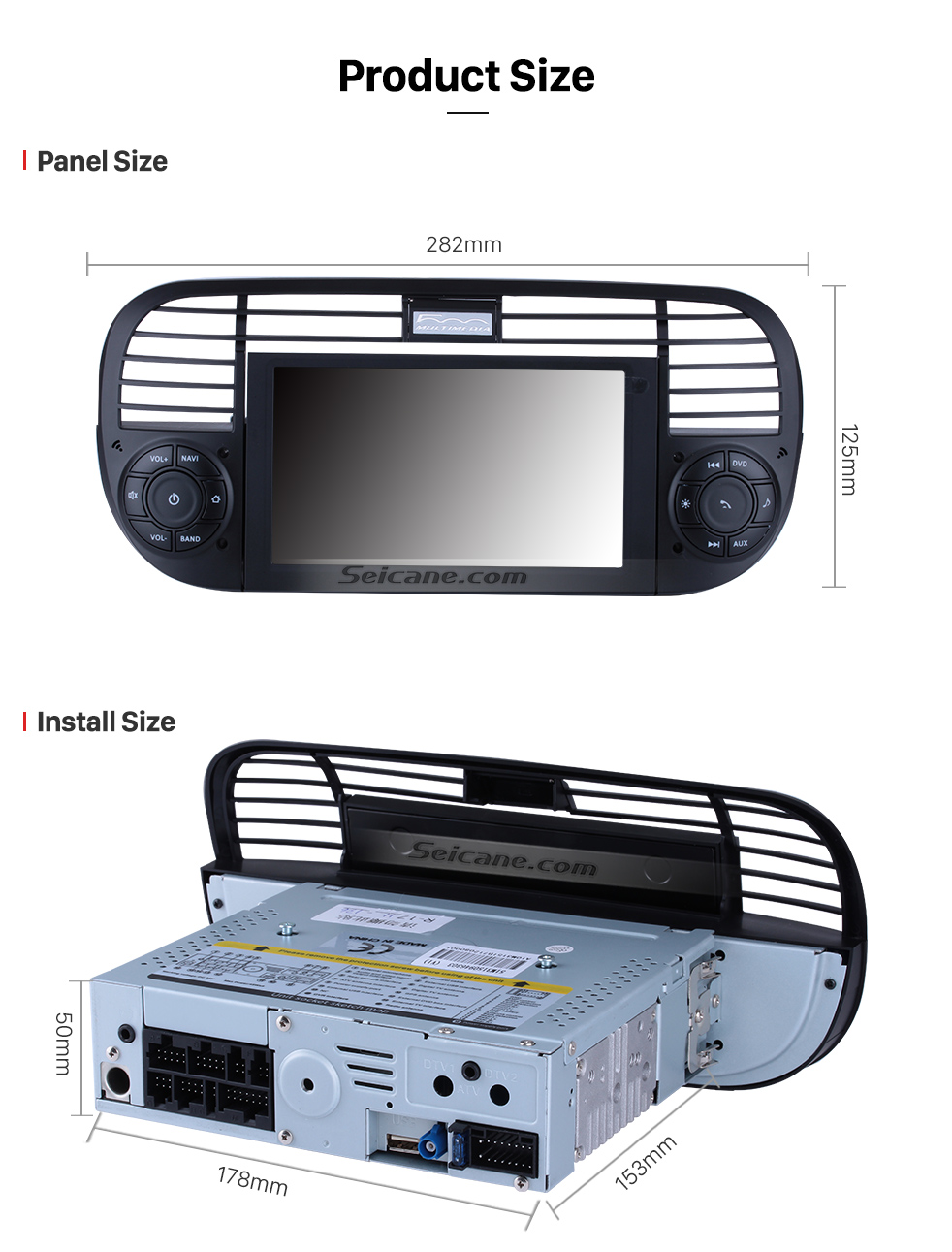 Seicane Android 8.0 GPS Radio DVD player Navigationssystem für 2007-2013 FIAT 500 mit CANBUS OBD2 Bluetooth HD 1024*600 Touch Screen DVR Rückfahr kamera TV Video WIFI Lenkrad-Steuerung USB SD Spiegel-Verbindung Seicane Android 8.0 GPS Radio DVD player Navigationssystem für 2007-2013 FIAT 500 mit CANBUS OBD2 Bluetooth HD 1024*600 Touch Screen DVR Rückfahr kamera TV Video WIFI Lenkrad-Steuerung USB SD Spiegel-Verbindung