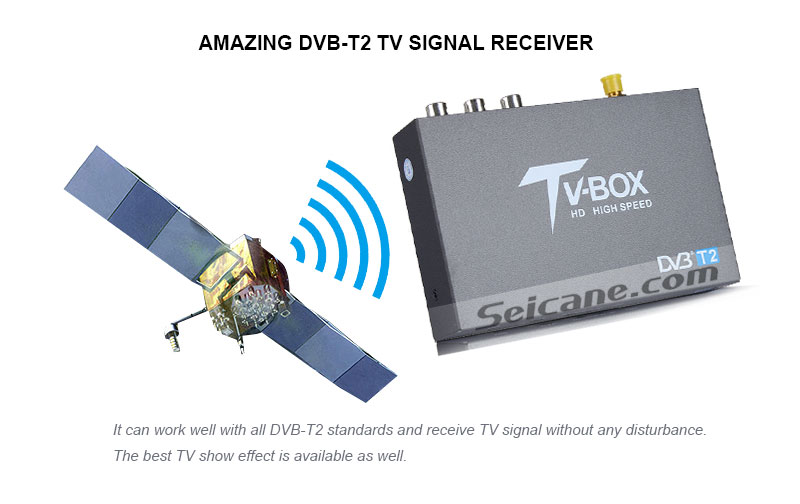 Seicane T337B H.264 (MPEG4) DVB-T2 Récepteur TV Incroyable DVB-T2 Récepteur de signal TV