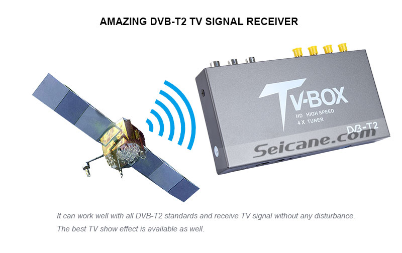 Seicane T339B H.264 (MPEG4) DVB-T2 TV RECEIVER Amazing DVB-T2 TV signal Receive