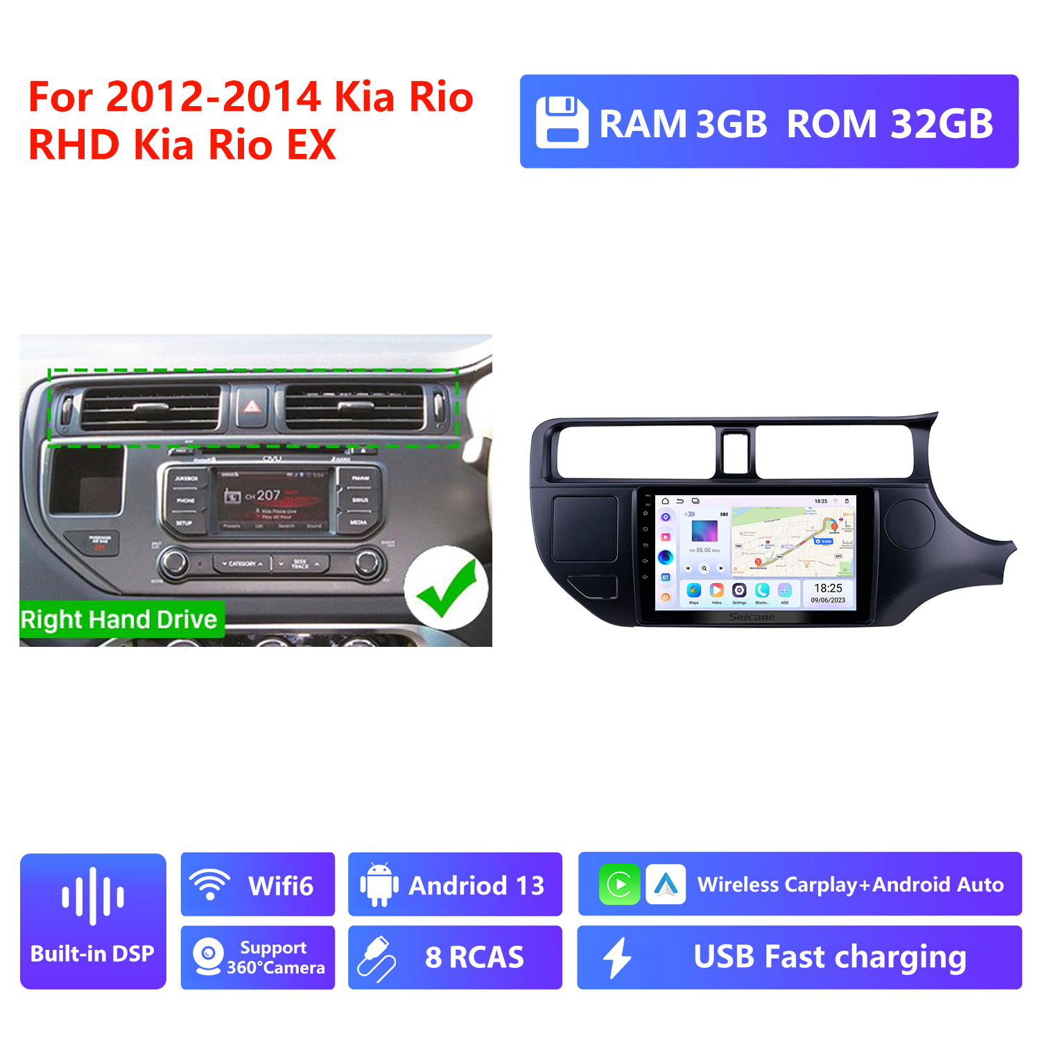 RAM 3G,ROM 32G,RHD