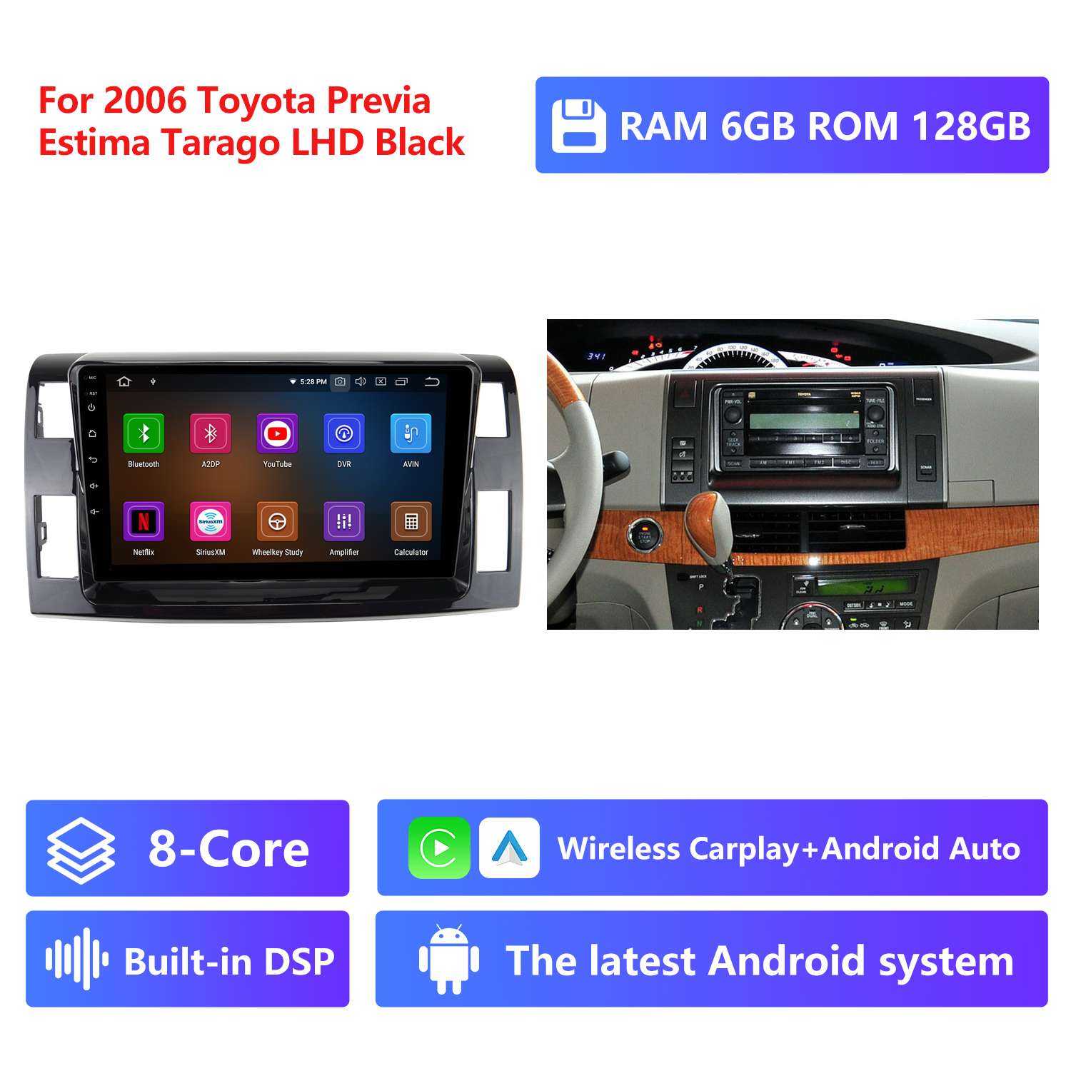 RAM 6G,ROM 128G,Black,LHD