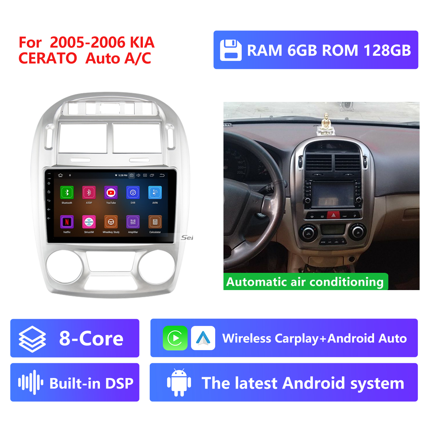 Auto A/C,RAM 6G,ROM 128G
