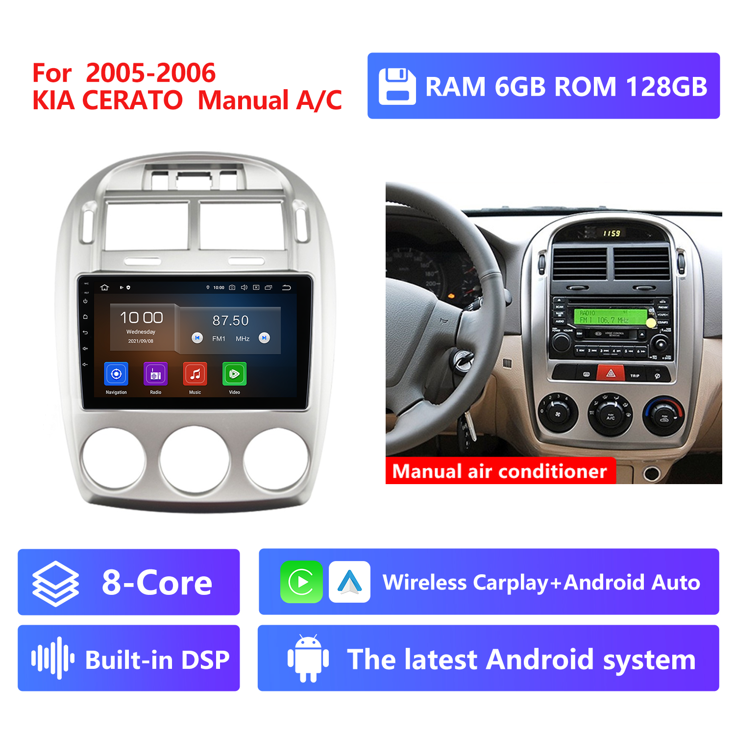 Manual A/C,RAM 6G,ROM 128G