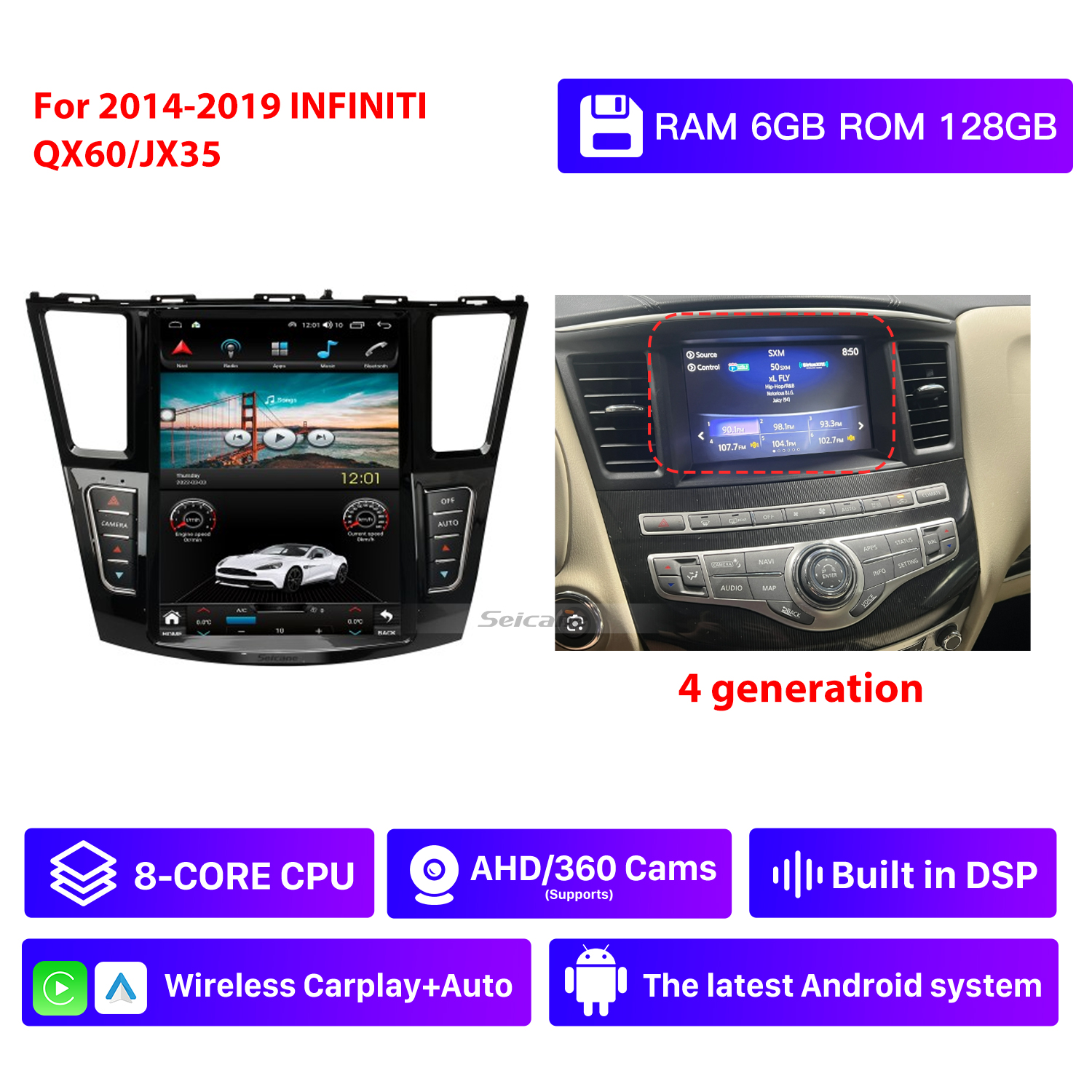 RAM 6G,ROM 128G,4 generation
