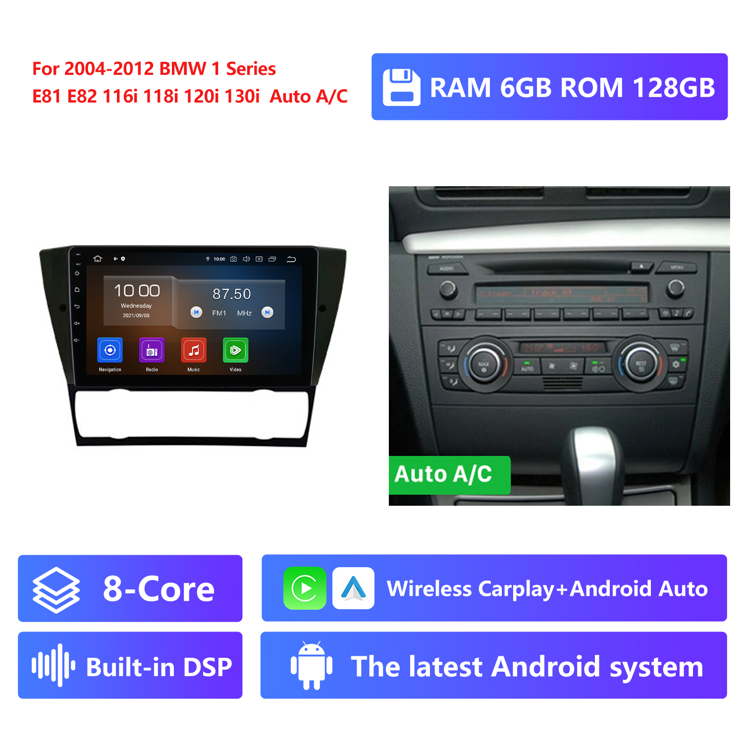RAM 6G,ROM 128G,Auto A/C