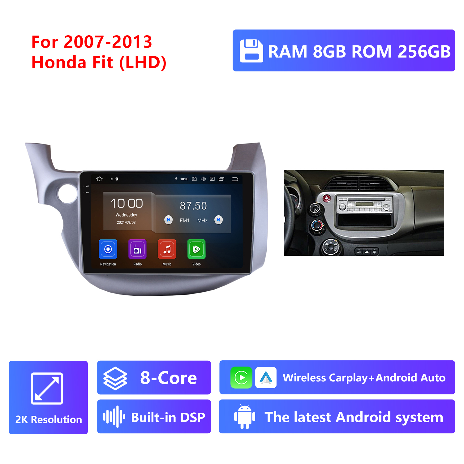 RAM 8G,ROM 256G 2K Resolución