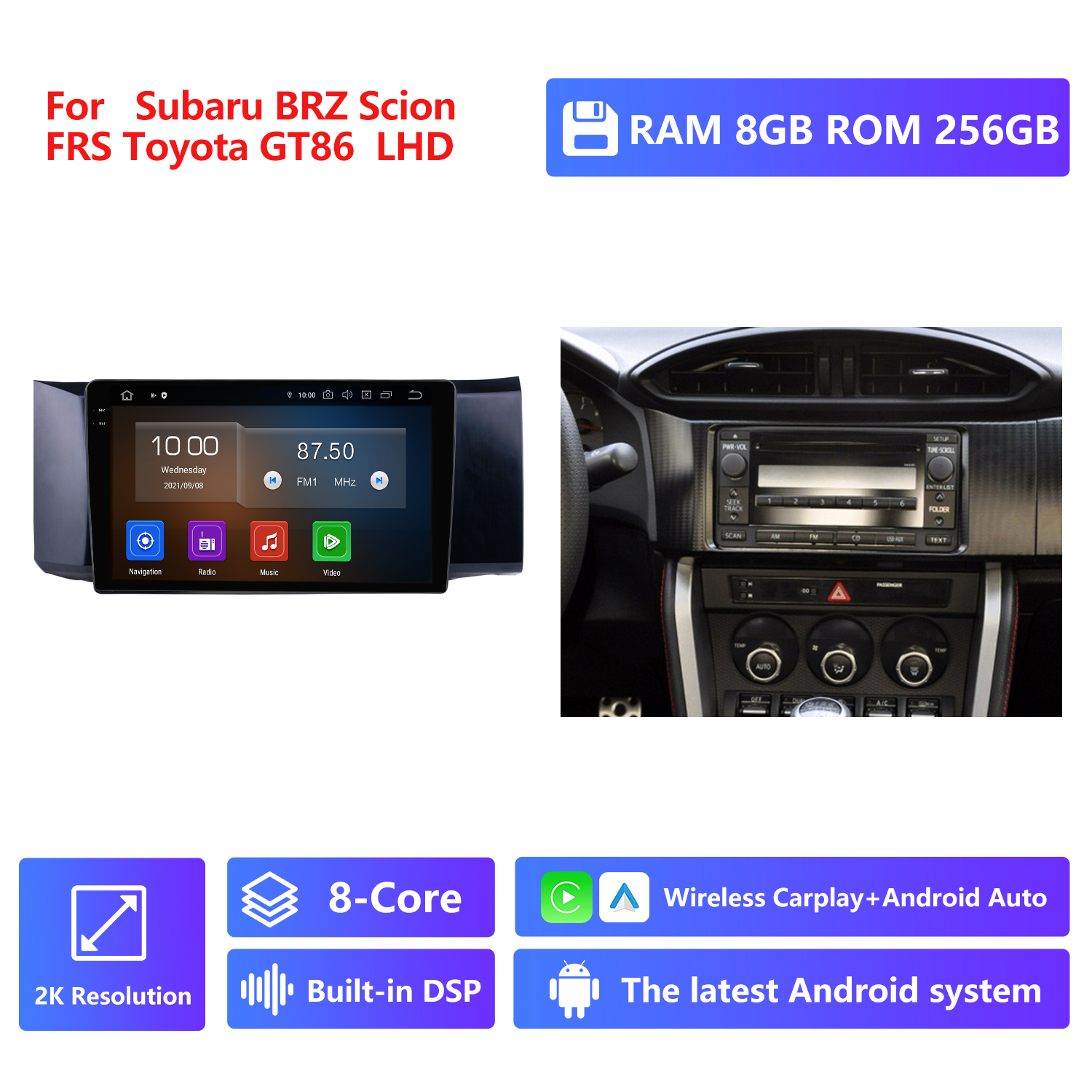 RAM 8G,ROM 256G,2K Resolution