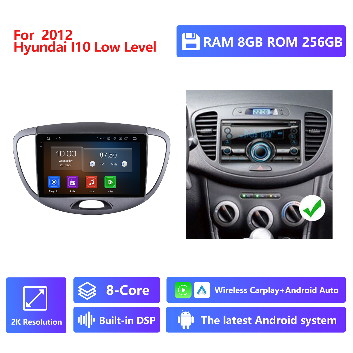 RAM 8G,ROM 256G 2K Resolution