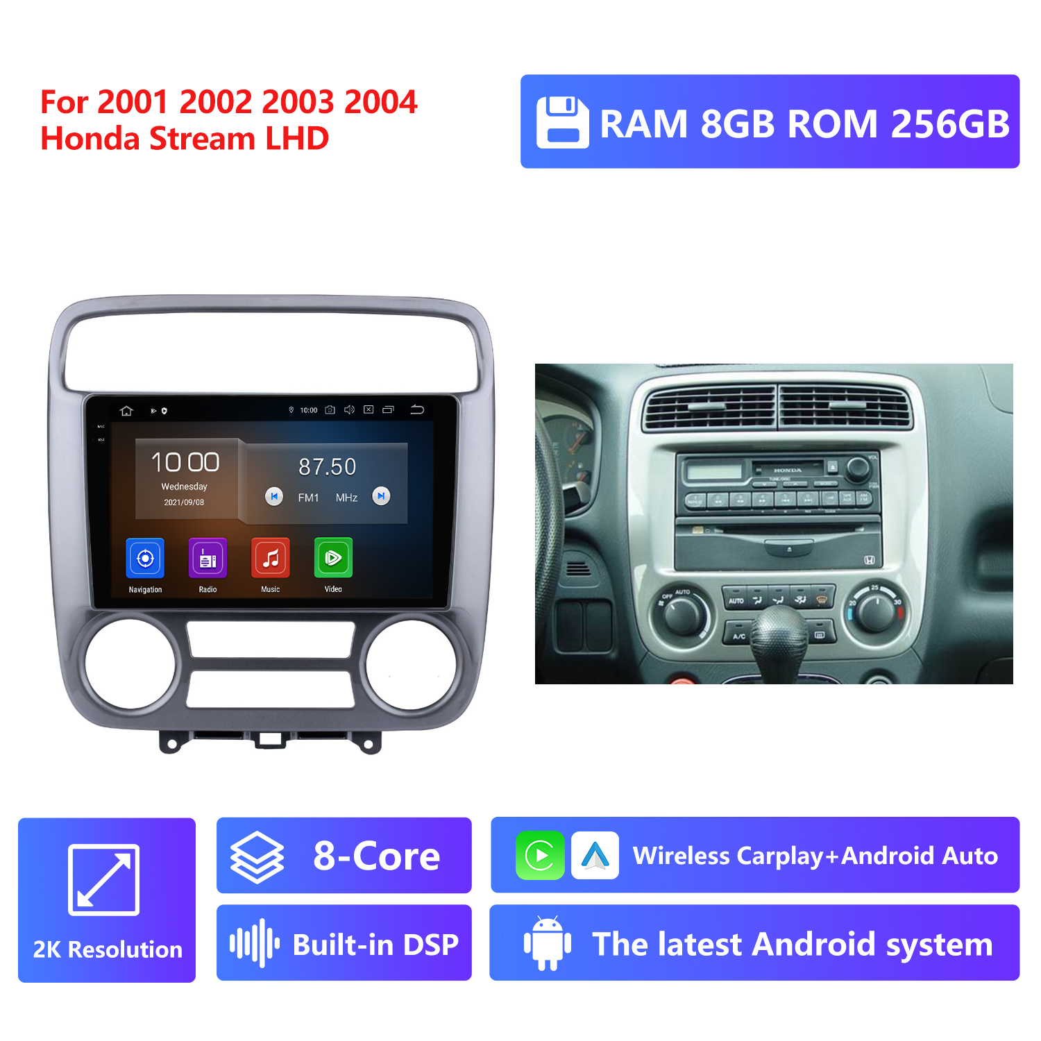 RAM 8G,ROM 256G 2K Resolution