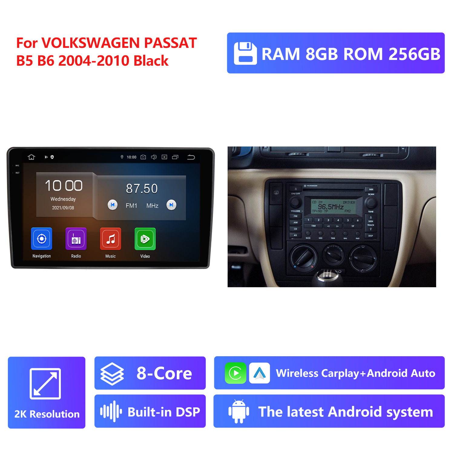 RAM 8G,ROM 256G 2K Resolution
