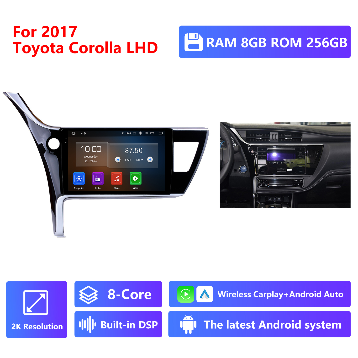 RAM 8G,ROM 256G 2K Resolución