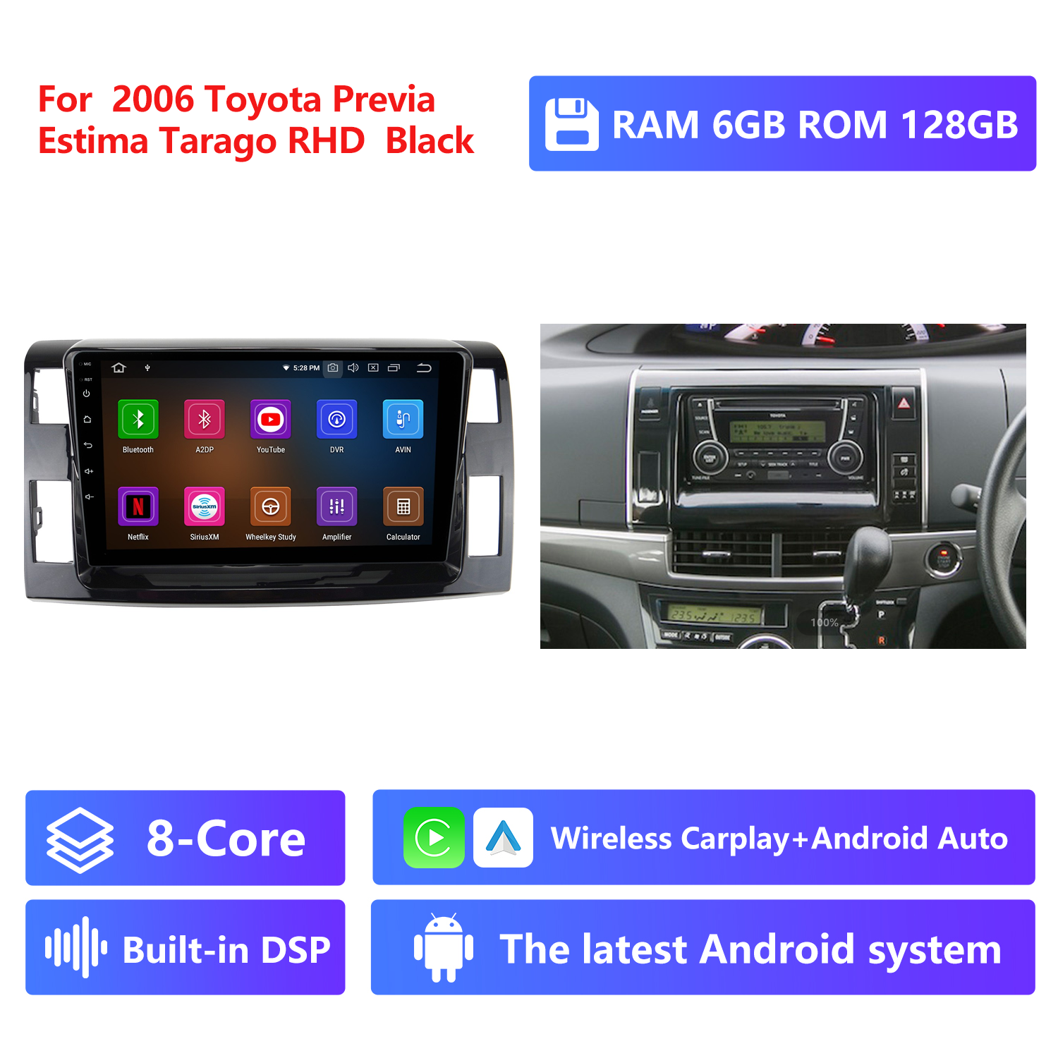 RAM 6G,ROM 128G,Black,RHD