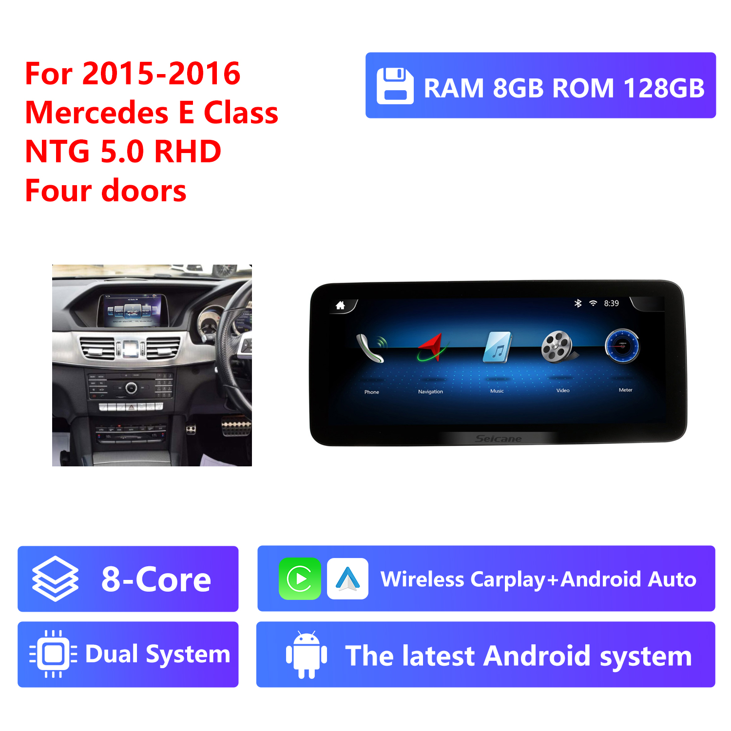 8-Core RAM 8G ROM 128G,RHD,NTG5.0,four doors