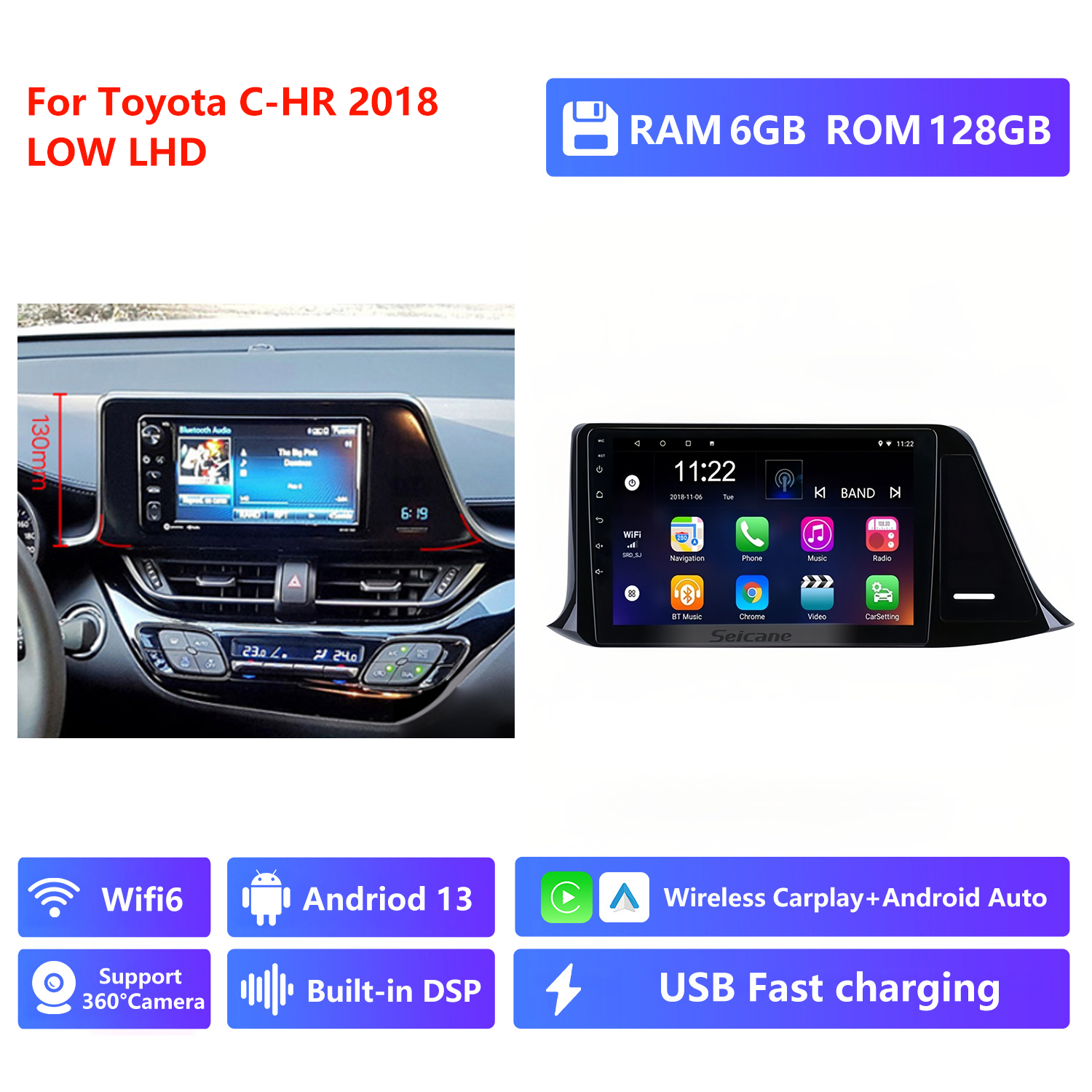 RAM 6G,ROM 128G,Low level,LHD