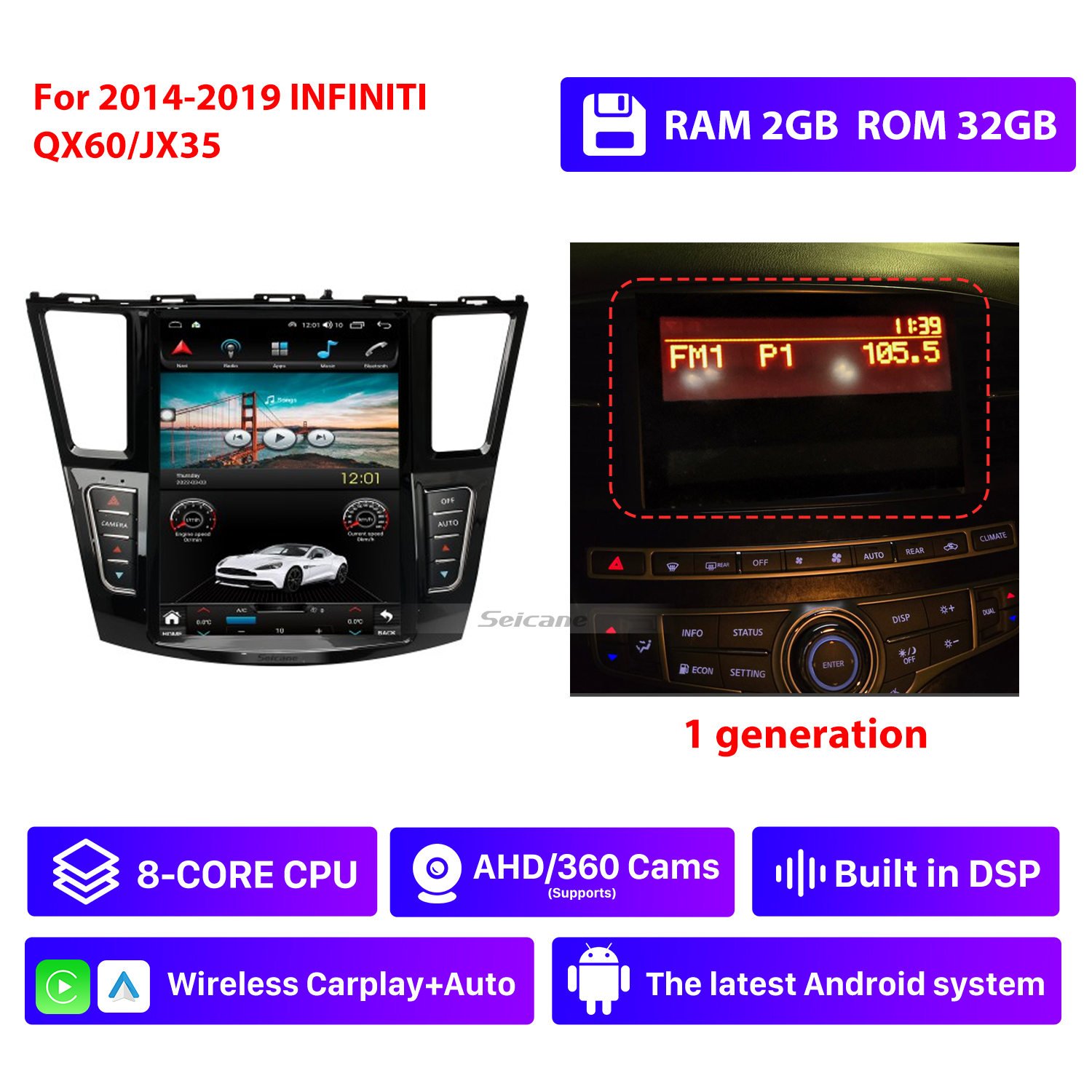 RAM 2G,ROM 32G,1 generation
