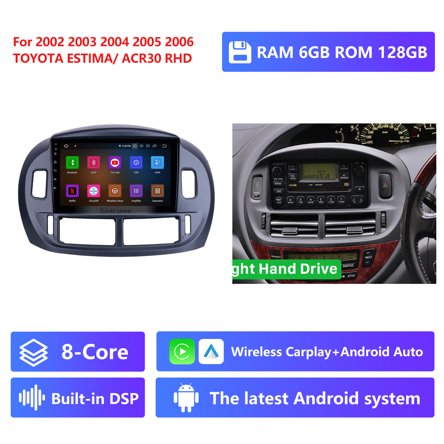 RAM 6G,ROM 128G,RHD